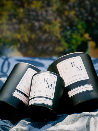 Blueberry and Vanilla RM Luxury Candles